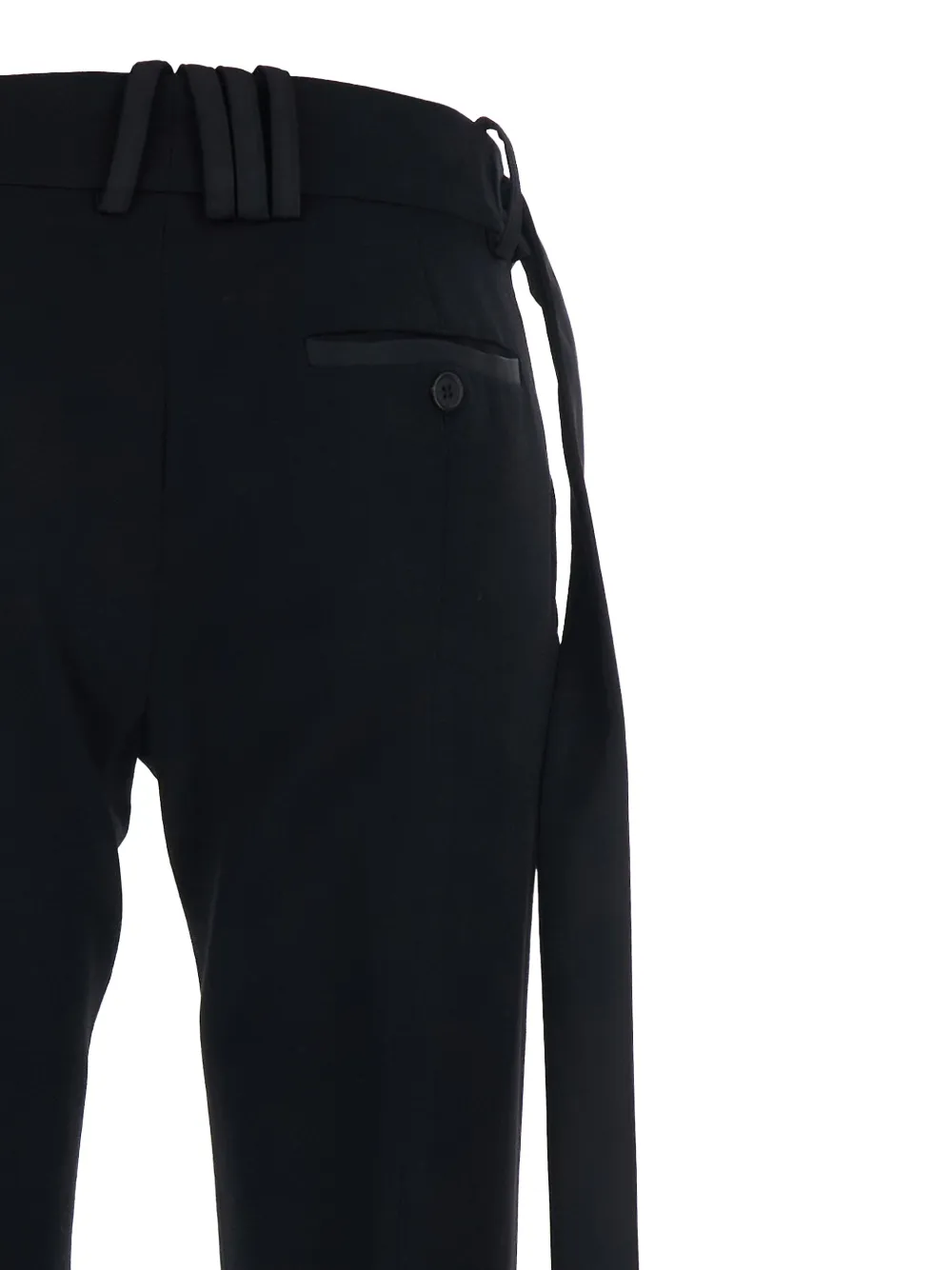 The Attico Broek met riemlussen Zwart