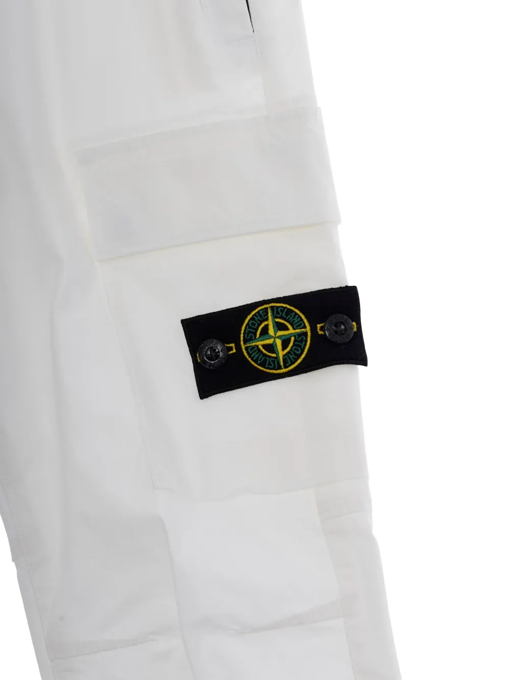  Stone Island Junior Cargo Patch Trousers - White 