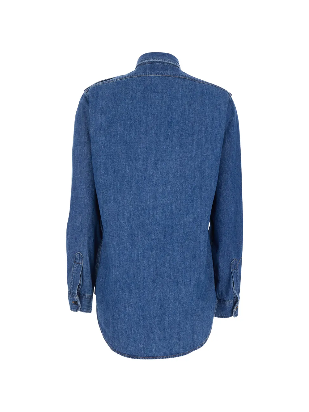  Roy Rogers Xeva Herzigová Buttoned Flap-pocket Shirt - Blue 