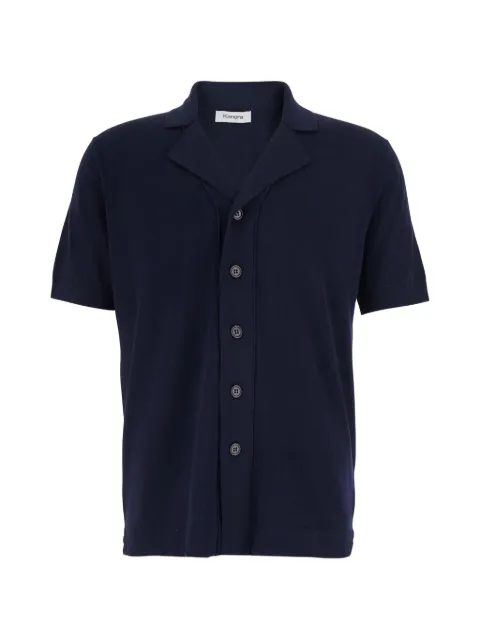 Kangra button-down short-sleeve cotton shirt