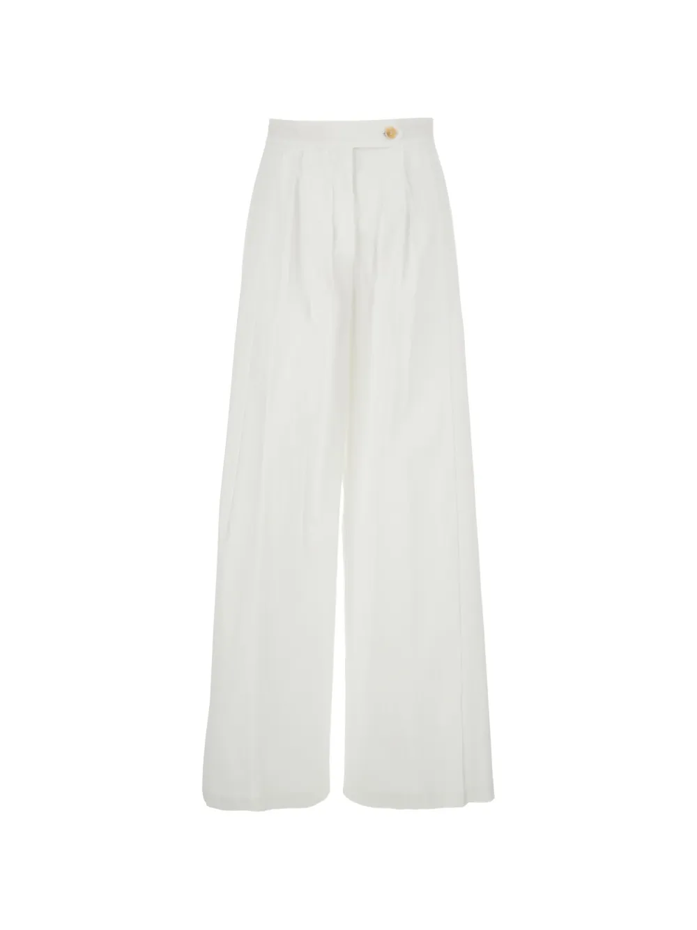 Semicouture Pantaloni Buddy a gamba ampia - Bianco