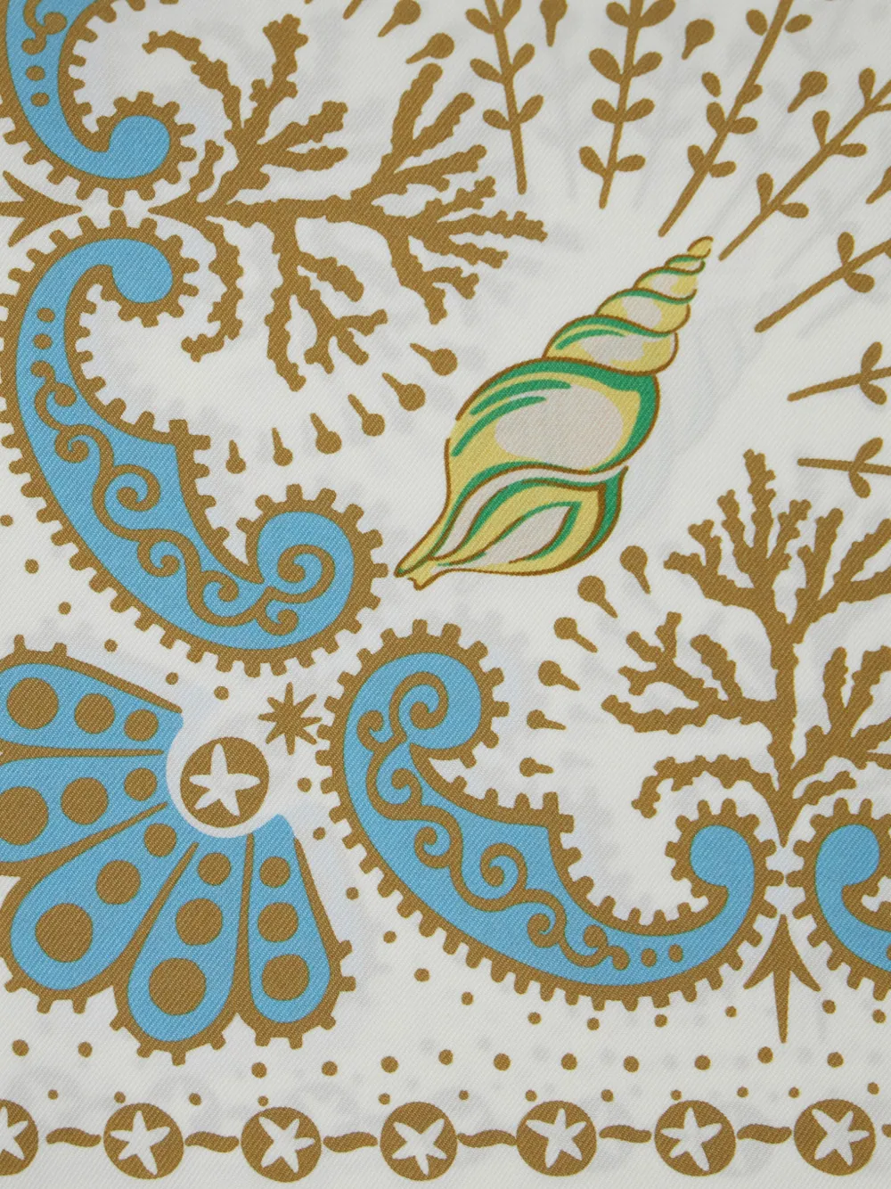  Mantero 1902 Paisley Print Scarf - White 