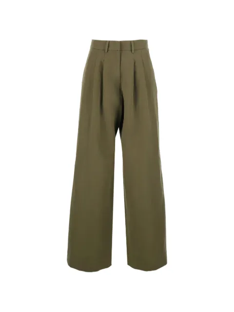PT Torino pleated wide-leg linen trousers