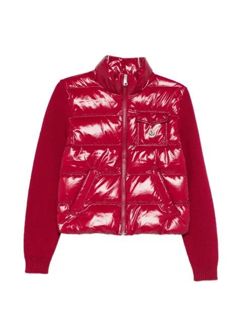 Moncler quilted-panel cardigan