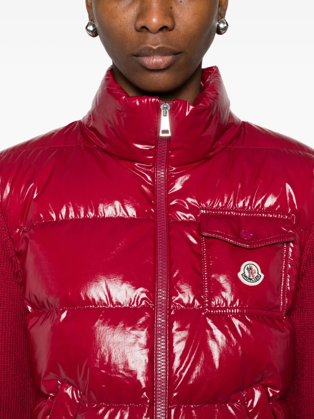 Moncler Jack met zak en rits Rood