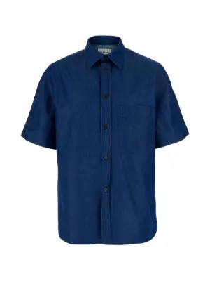 Dolce & Gabbana Camisa DG Essentials Mangas Curtas | Azul
