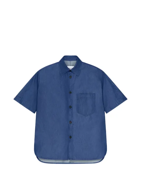 Givenchy Couture Seam shirt in indigo blue denim stamp