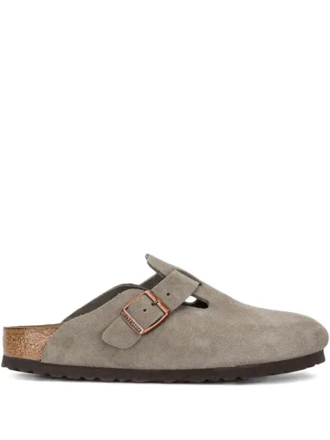 Birkenstock buckle suede mules
