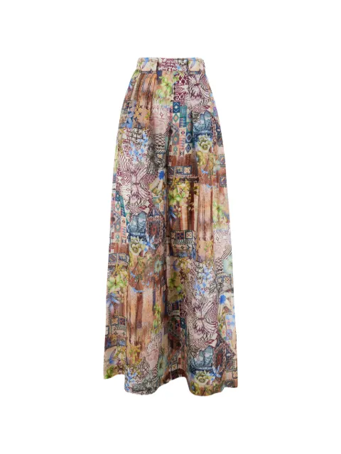 MOMONÌ floral-print palazzo pants