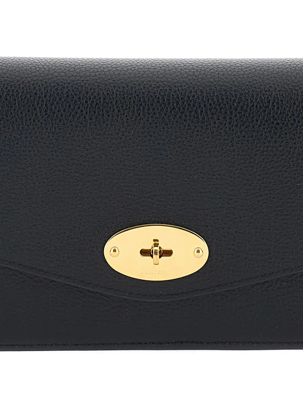 Mulberry Darley Turnlock-fastening Clutch Bag In Black
