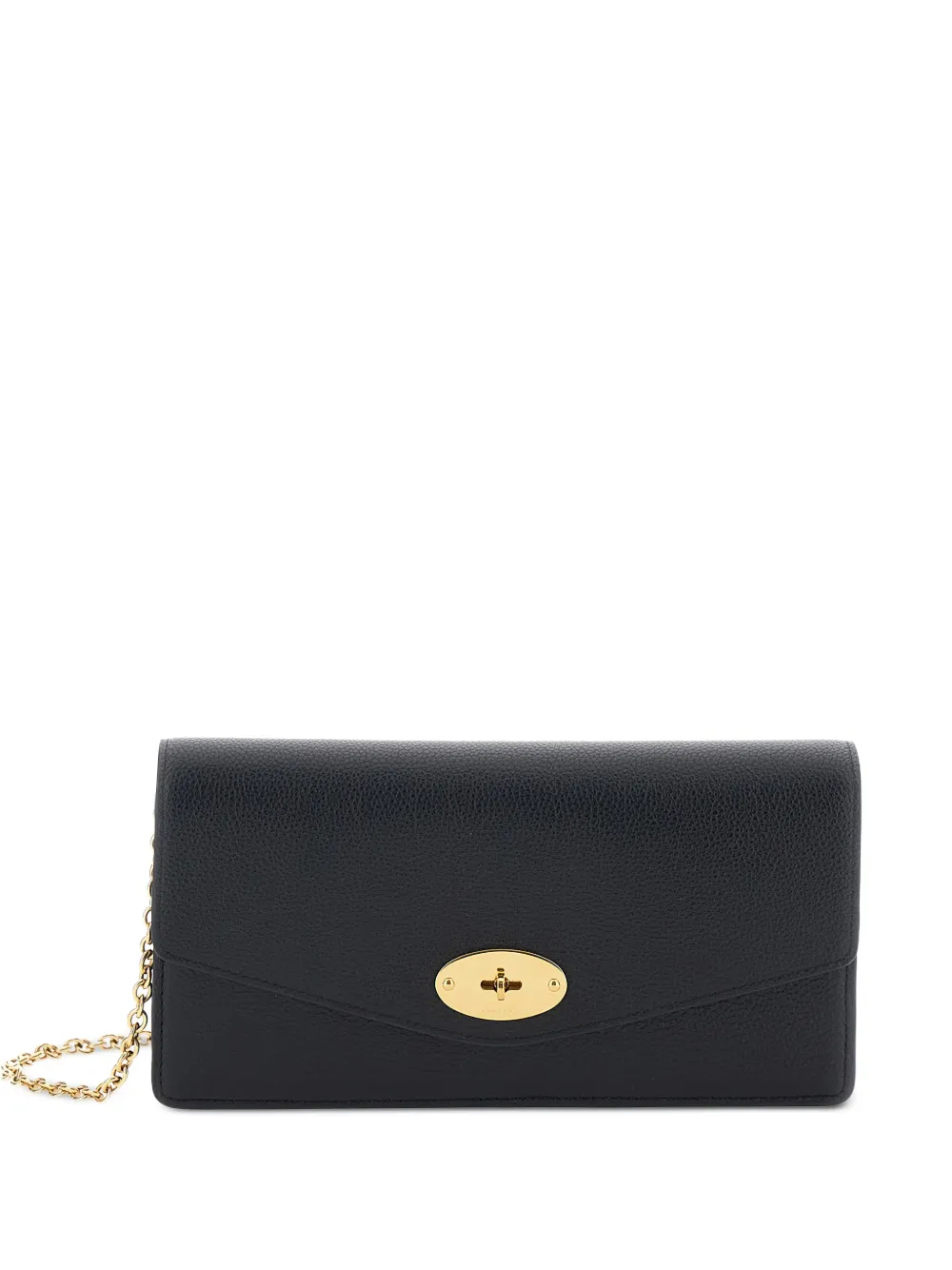 Mulberry Darley turnlock-fastening clutch bag - Nero