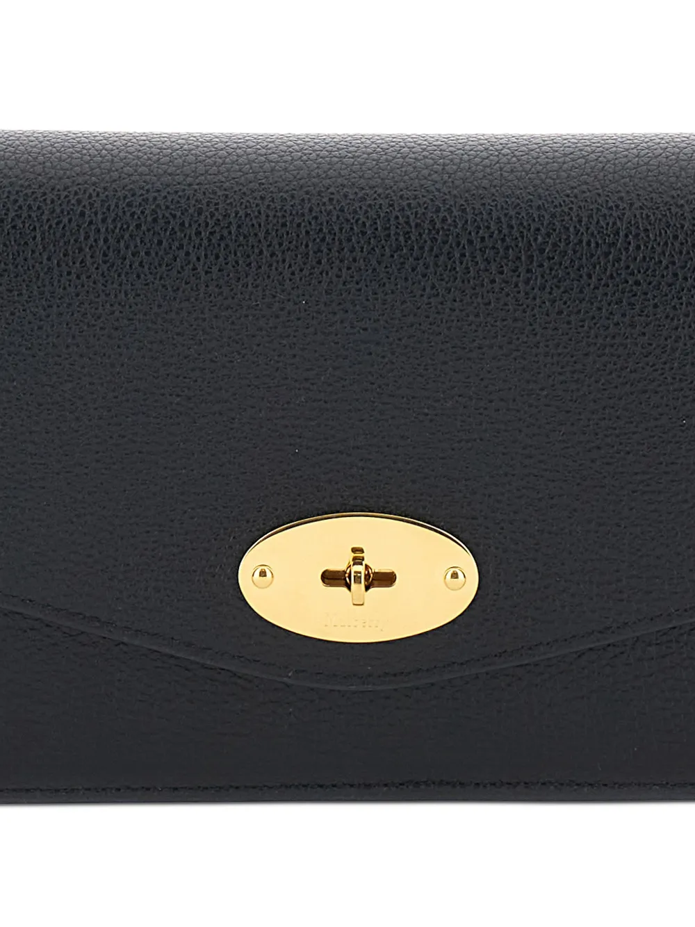 Mulberry Darley clutch met draaislot Zwart
