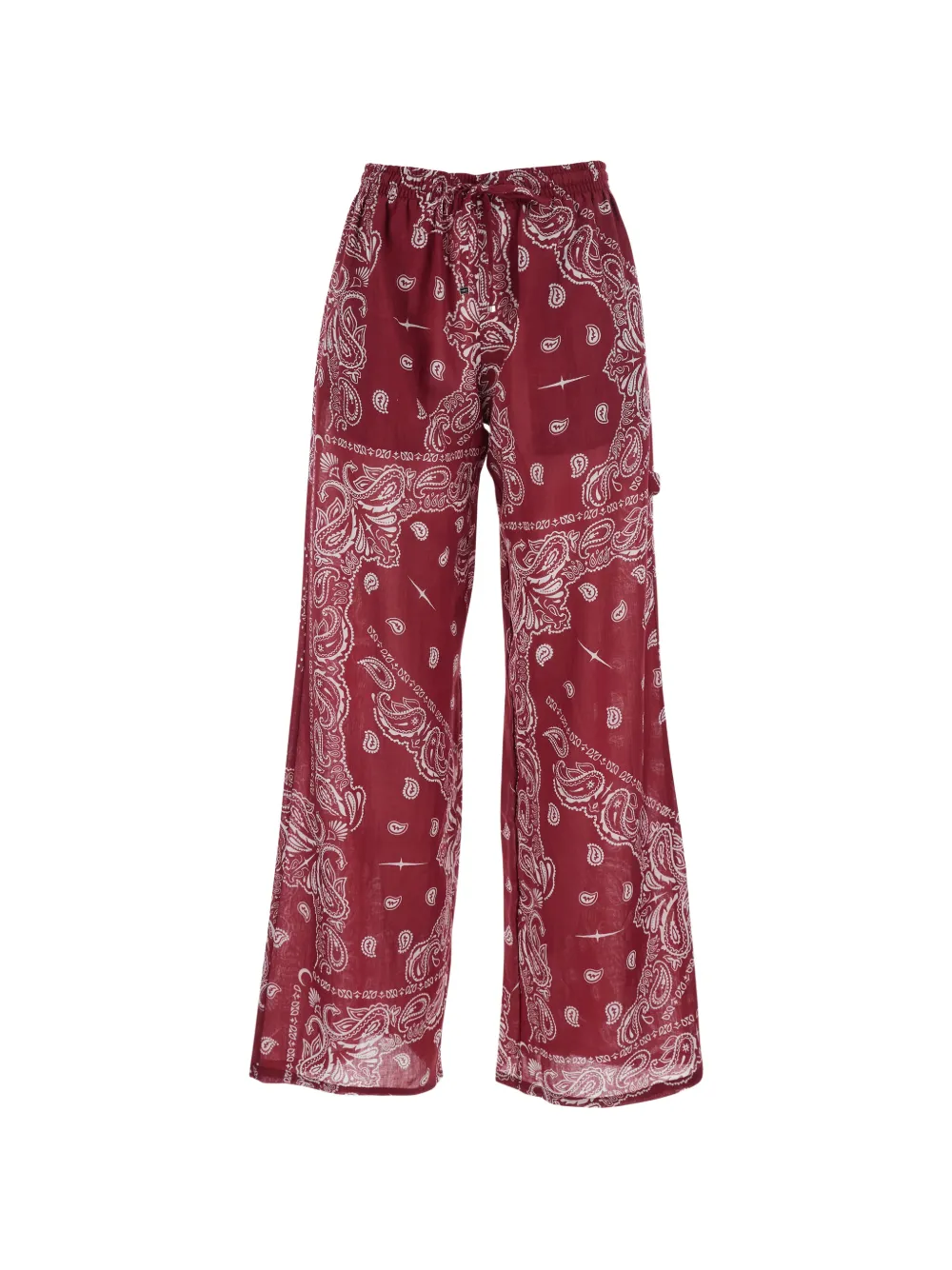 VENUJA bandana-print drawstring trousers - Rosso