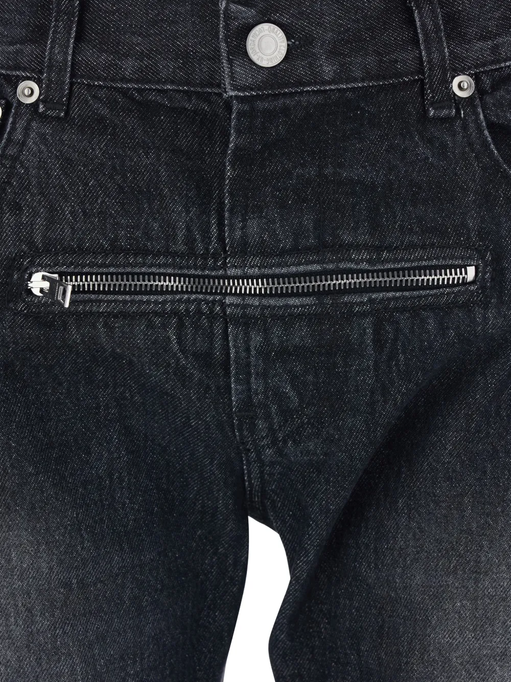 Jordanluca Zip-pocket Logo-patch Jeans In Blue