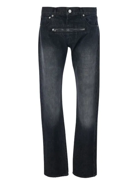 JORDANLUCA zip-pocket logo-patch jeans