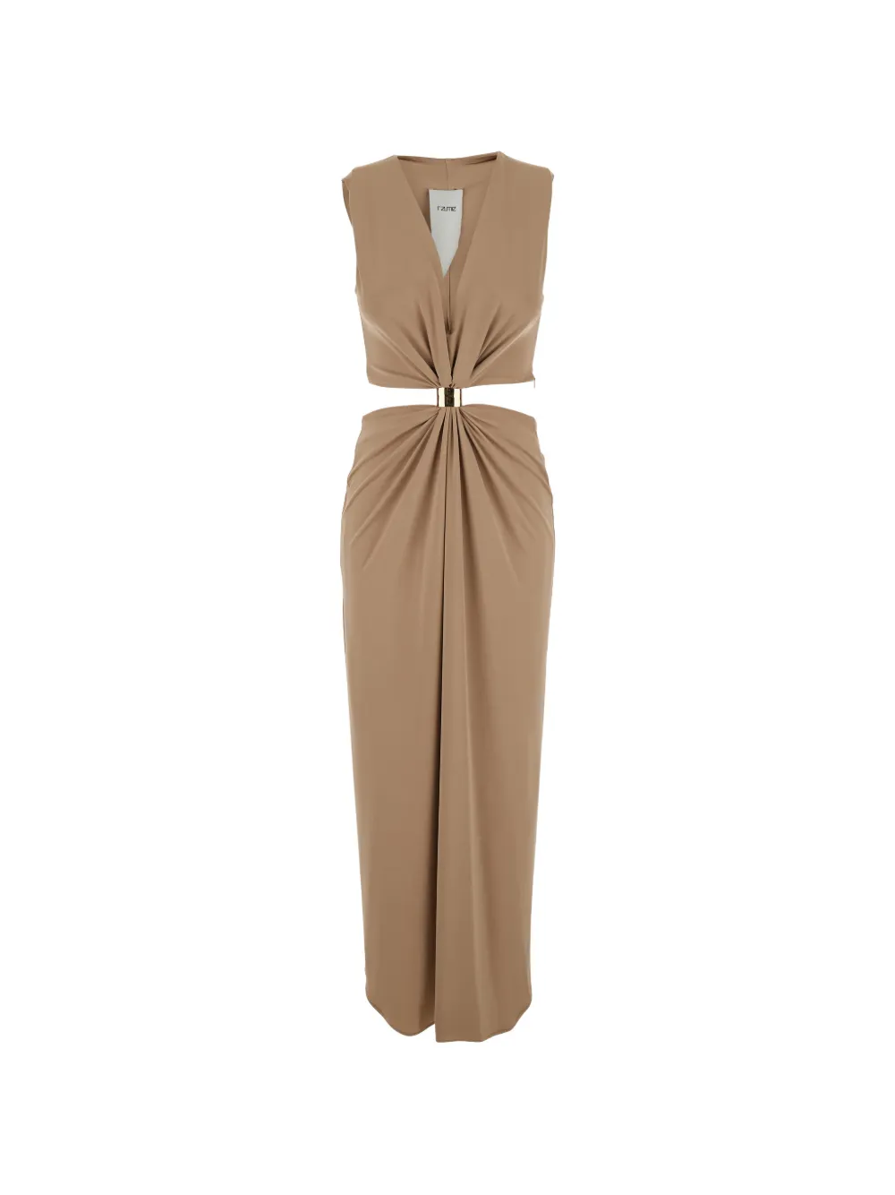 RAME cut-out ruched maxi dress - Toni neutri