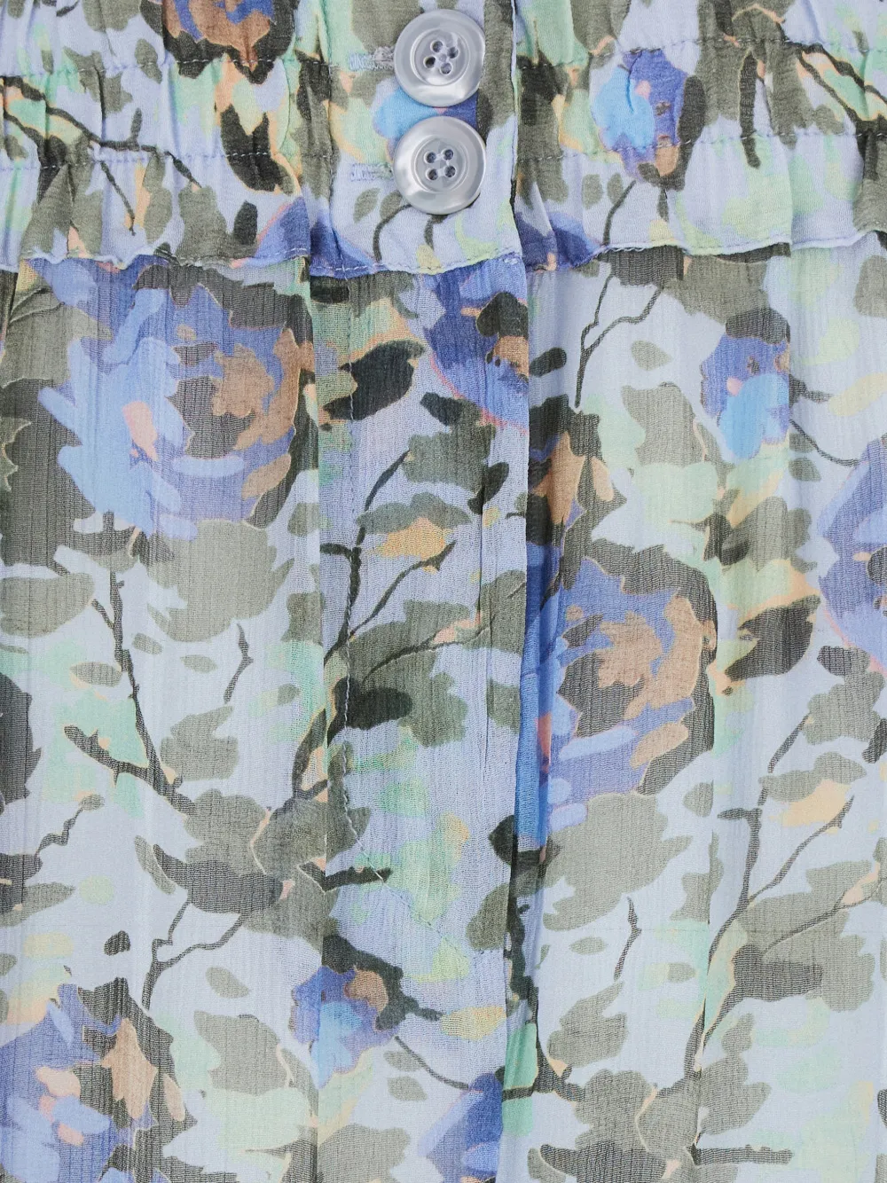  Semicouture Floral-print Palazzo Pants - Blue 