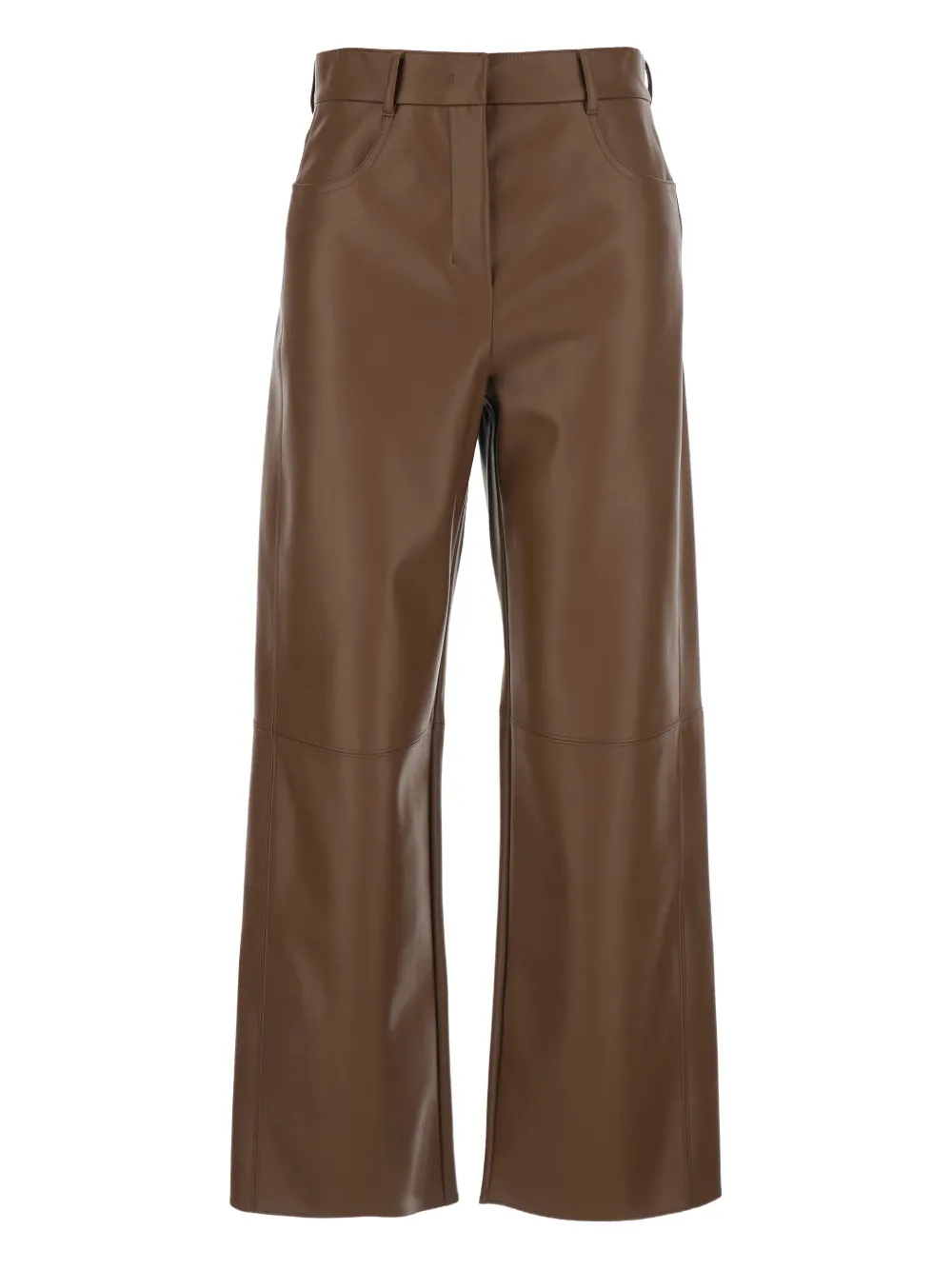 'S Max Mara Pantaloni con cuciture a contrasto - Marrone