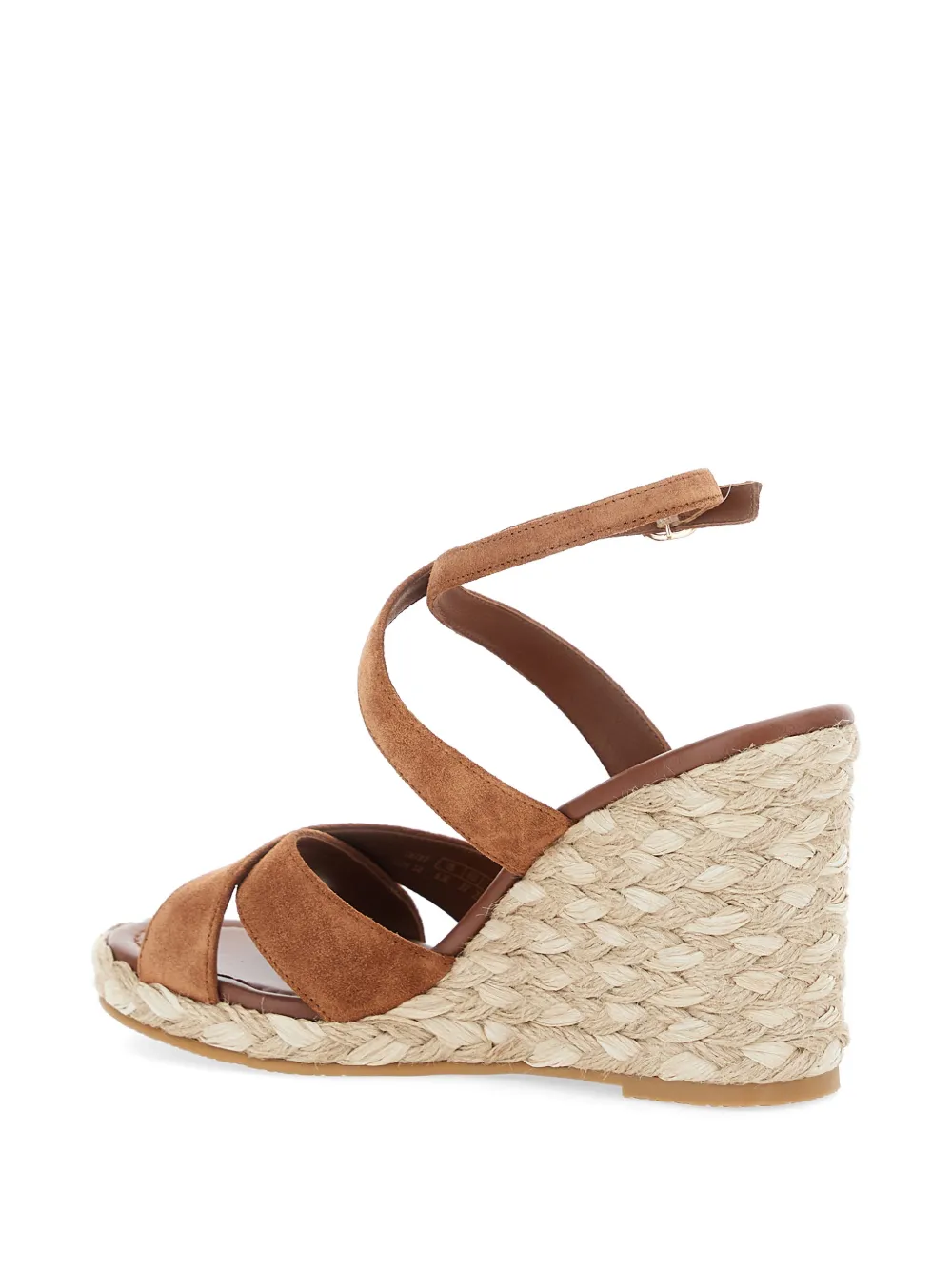 Stuart Weitzman Alyssa sandalen met gekruiste bandjes Bruin