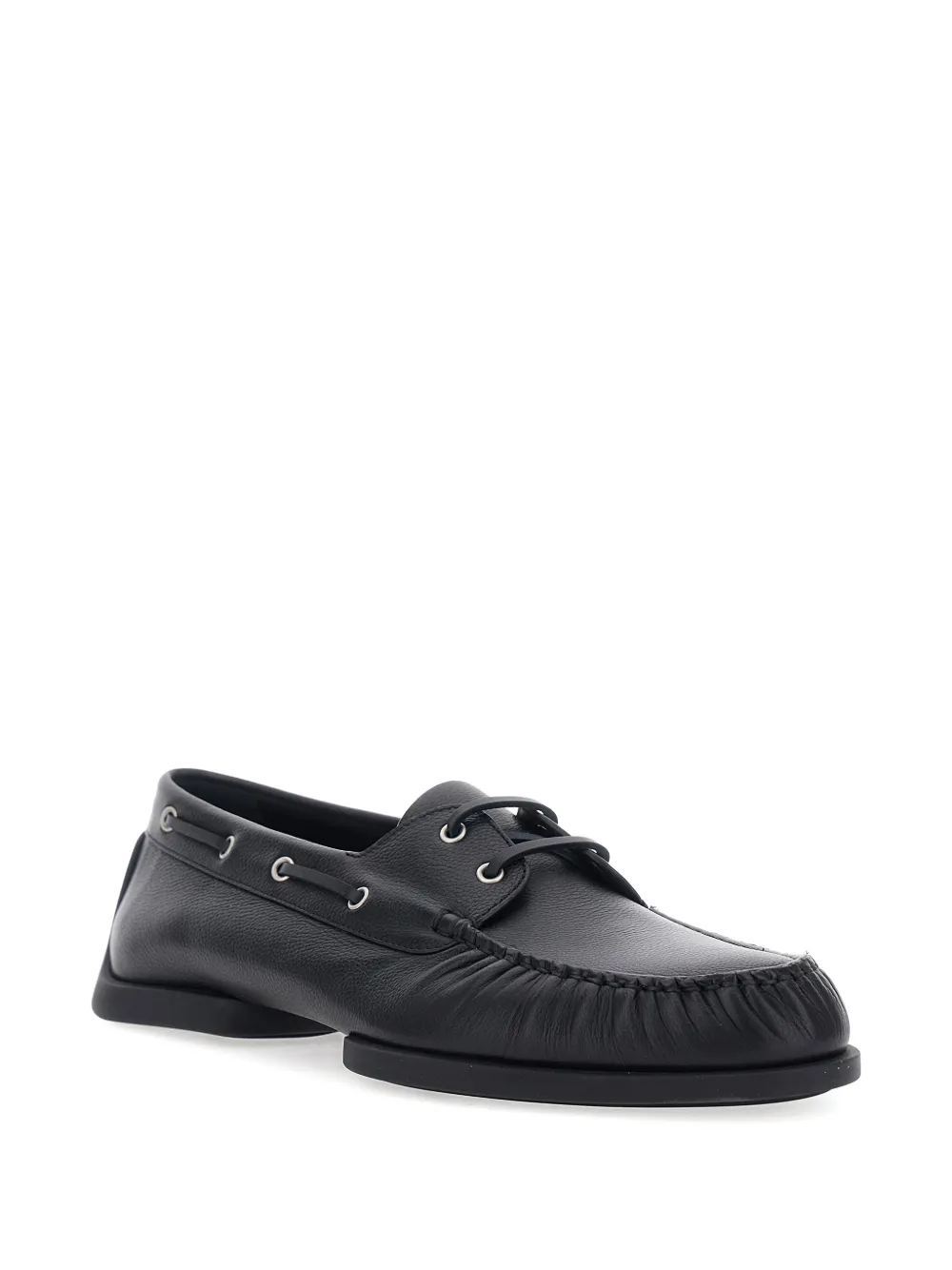 Jil Sander leather loafers - Zwart