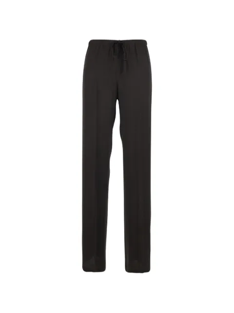 Semicouture pantalones con cordones en la pretina
