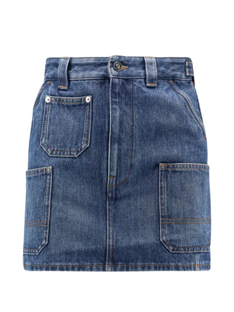 Givenchy patch-pocket denim skirt