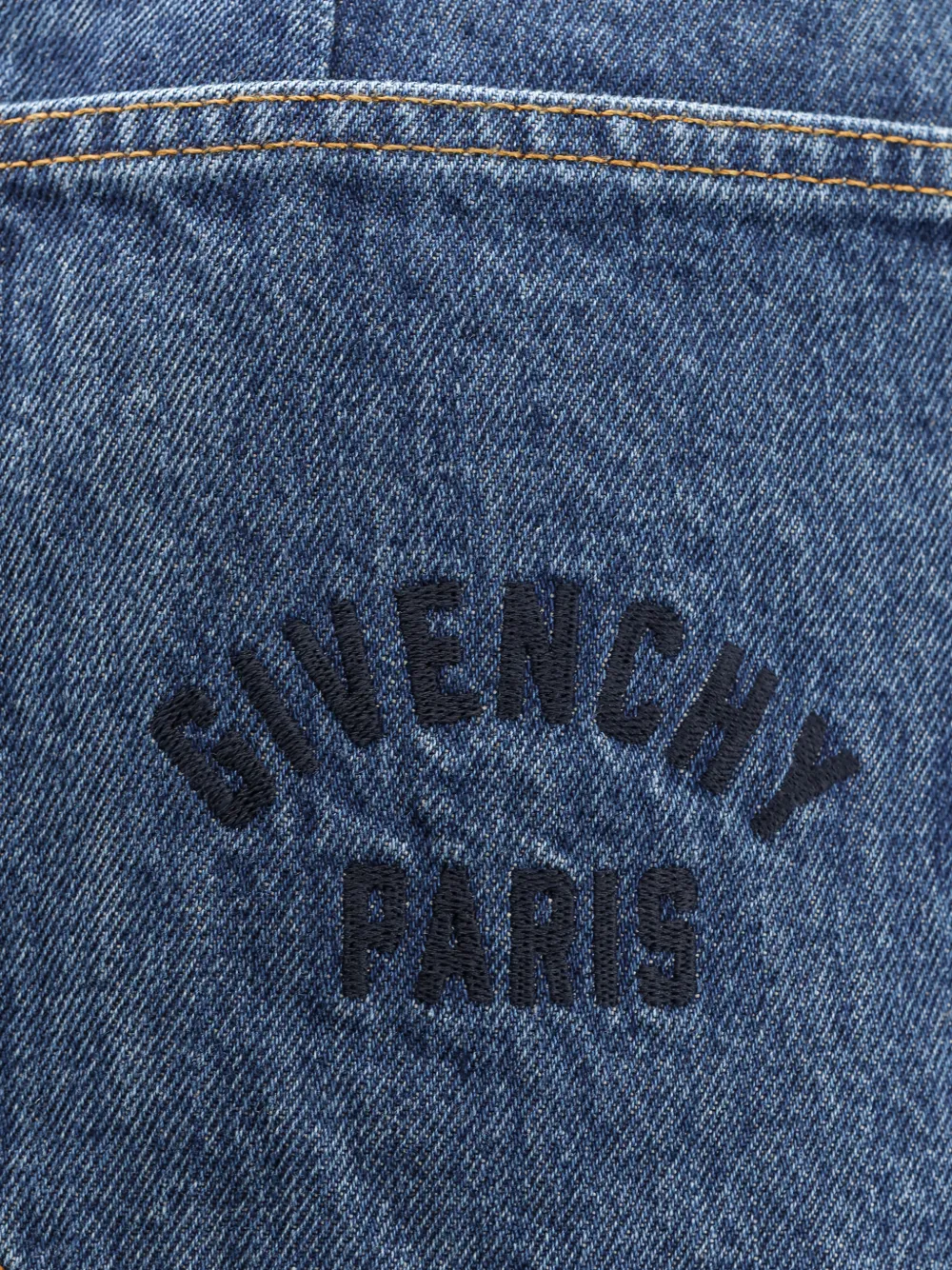  Givenchy Patch-pocket Denim Skirt - Blue 