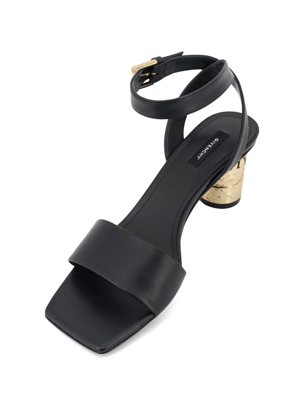 Givenchy Sandalen met enkelbandje en tape hak Zwart