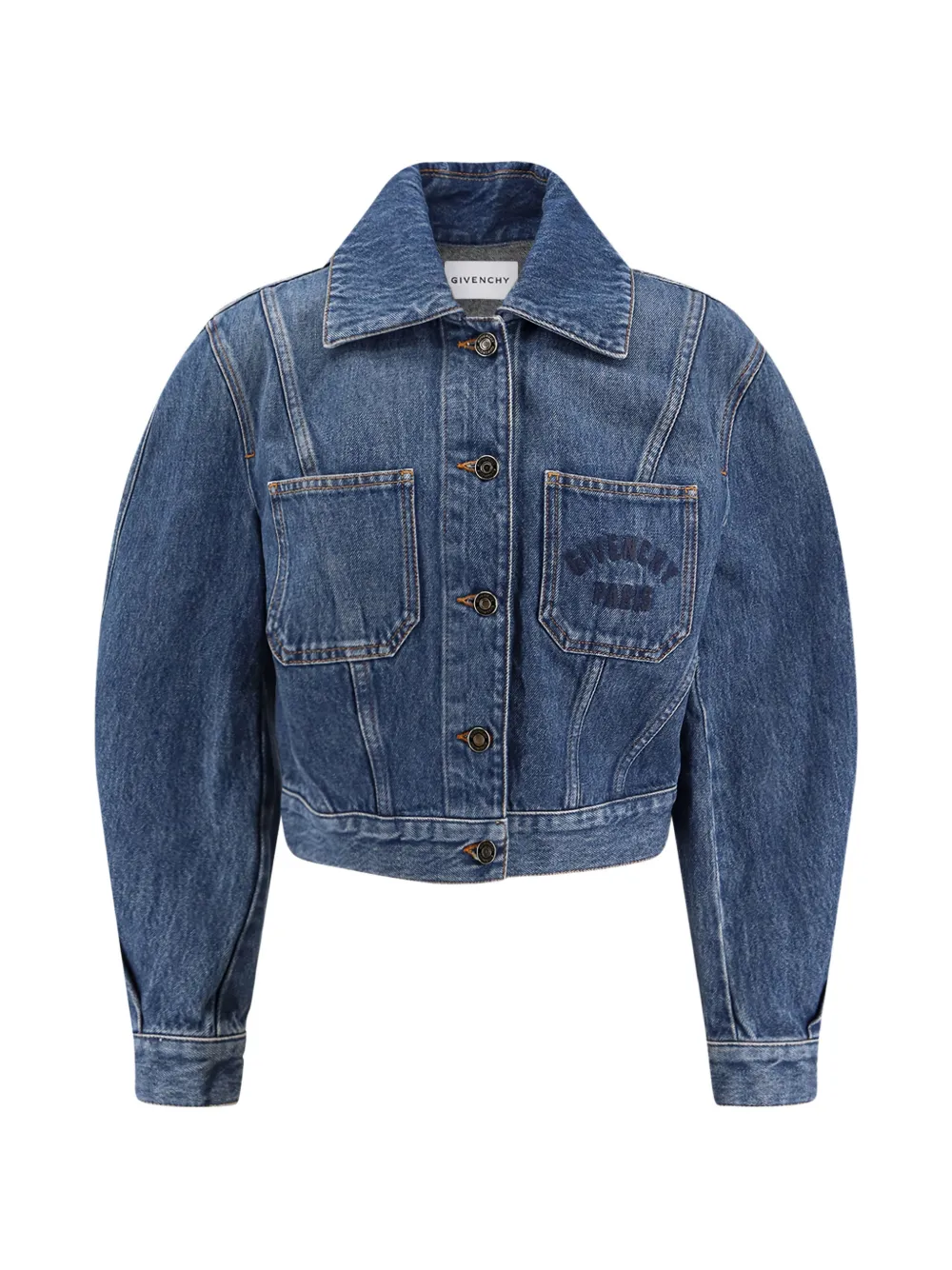 Givenchy cropped denim jacket - Blu
