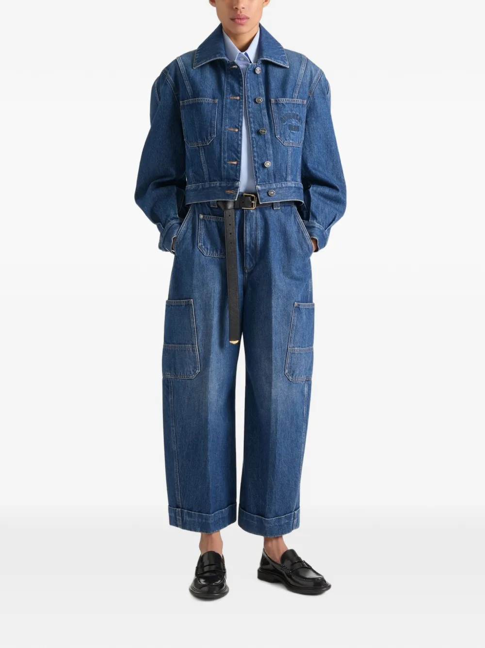 Givenchy Cocoon Jacket in Denim in Blue, view 2