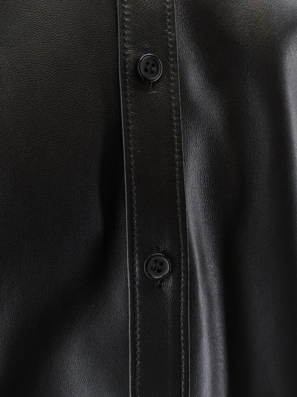 Dolce & Gabbana Leren shirtjack Zwart