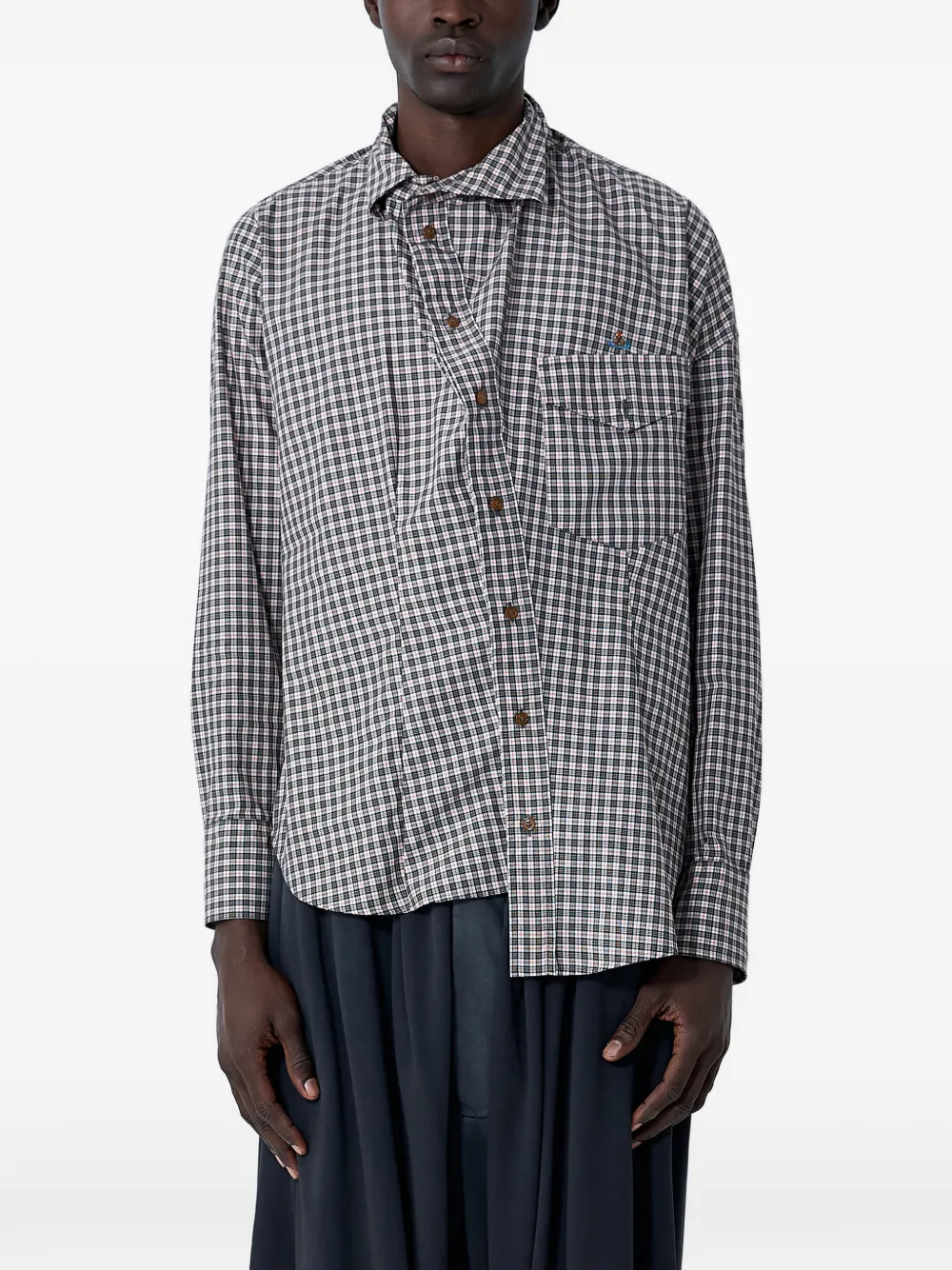 Vivienne Westwood asymmetric shirt - Neutrals