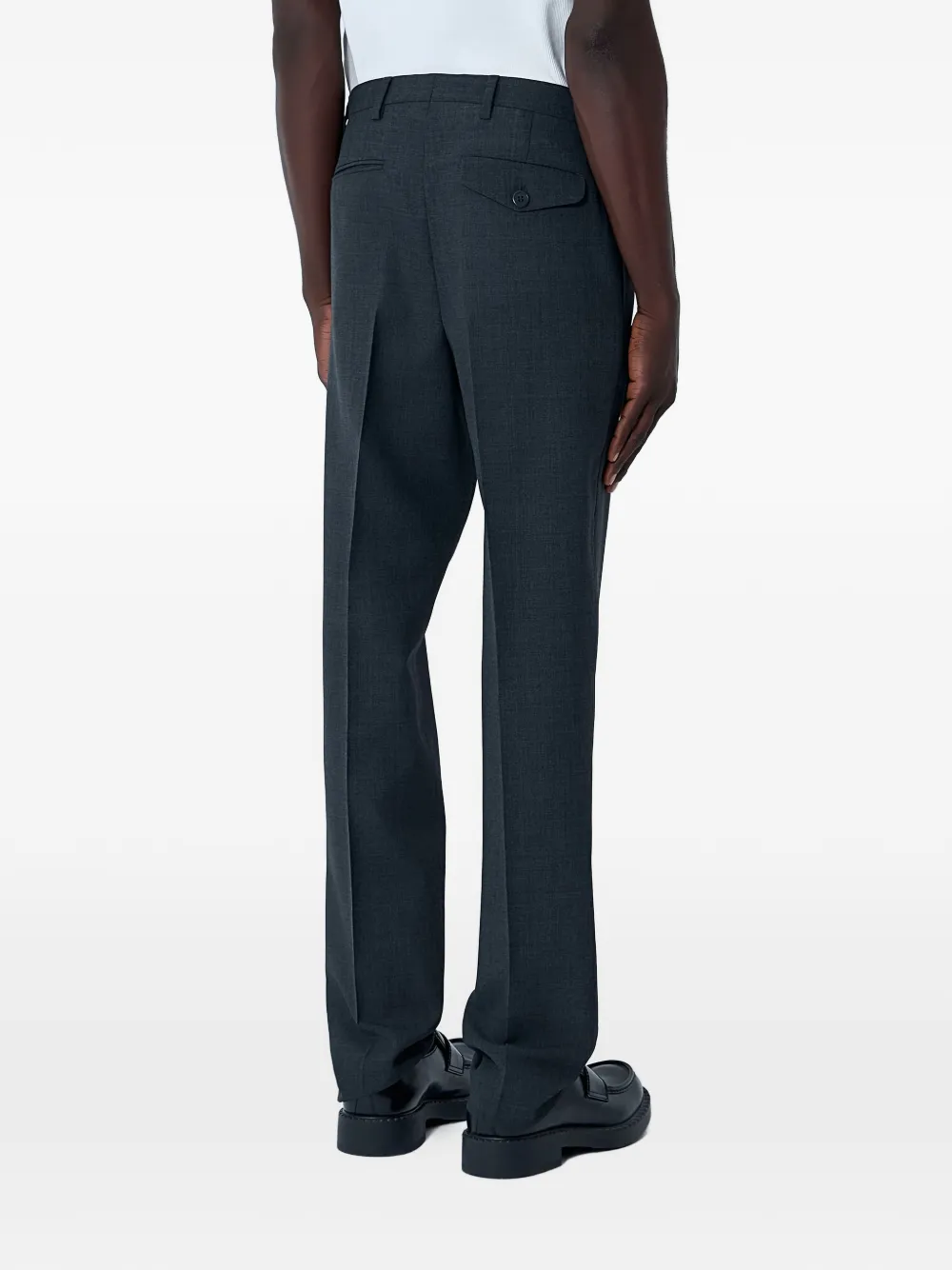 Prada Pantalon met knopen Grijs