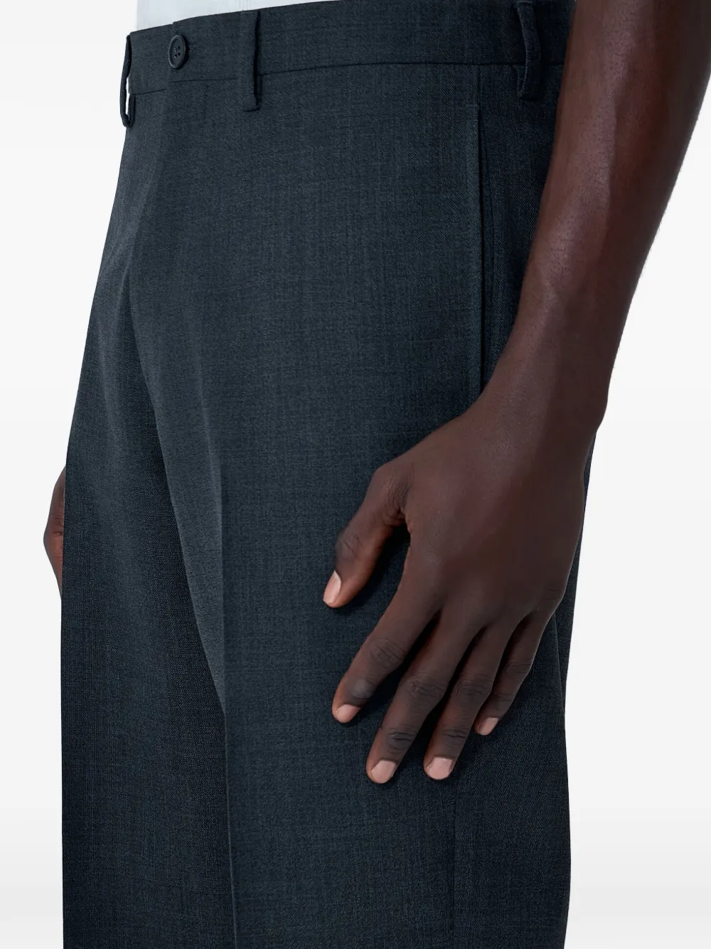 Prada Pantalon met knopen Grijs