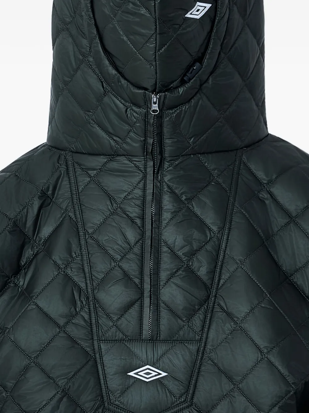 UMBRO Gewatteerde hoodie met halve rits Groen