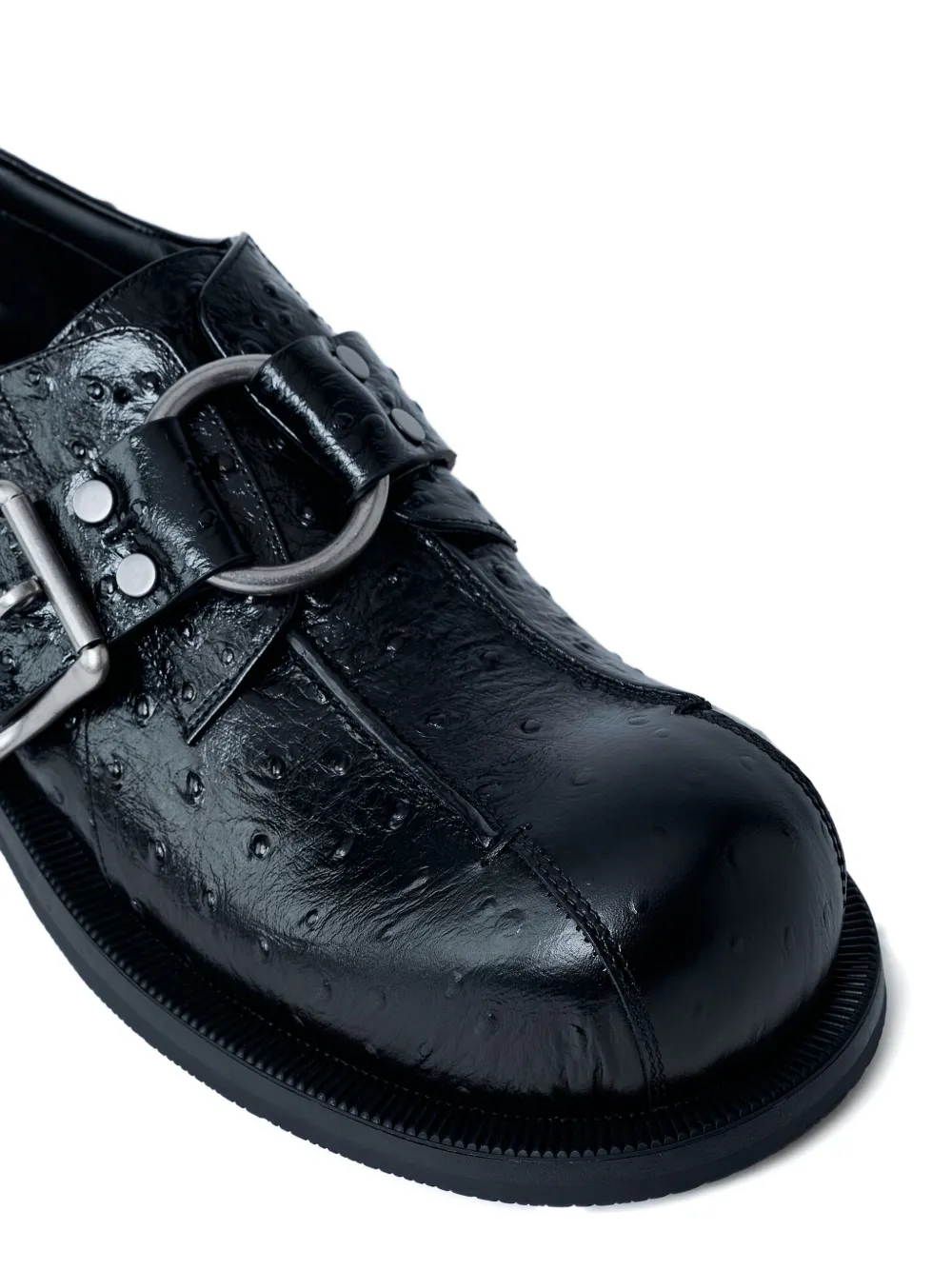 Martine Rose O-Ring leren schoenen Zwart