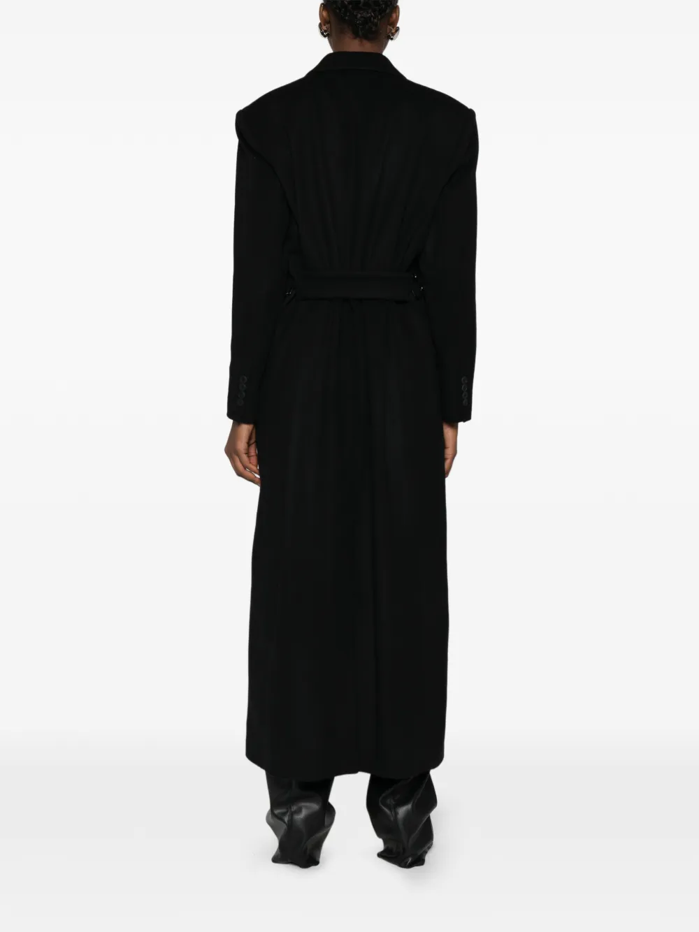 圈环细节双排扣外套