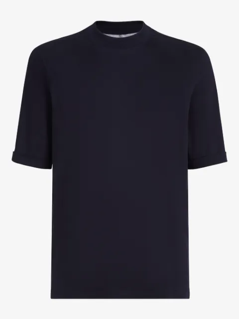 Brunello Cucinelli T-shirt con collo rialzato
