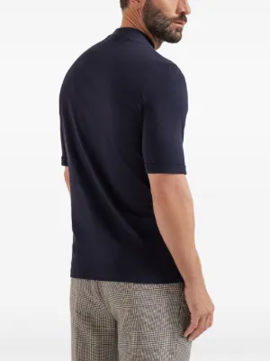 mock-neck cotton jersey T-shirt 5