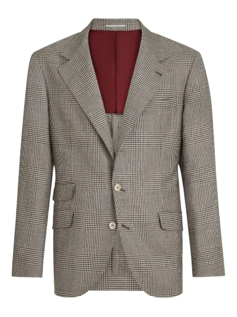 Brunello Cucinelli check blazer