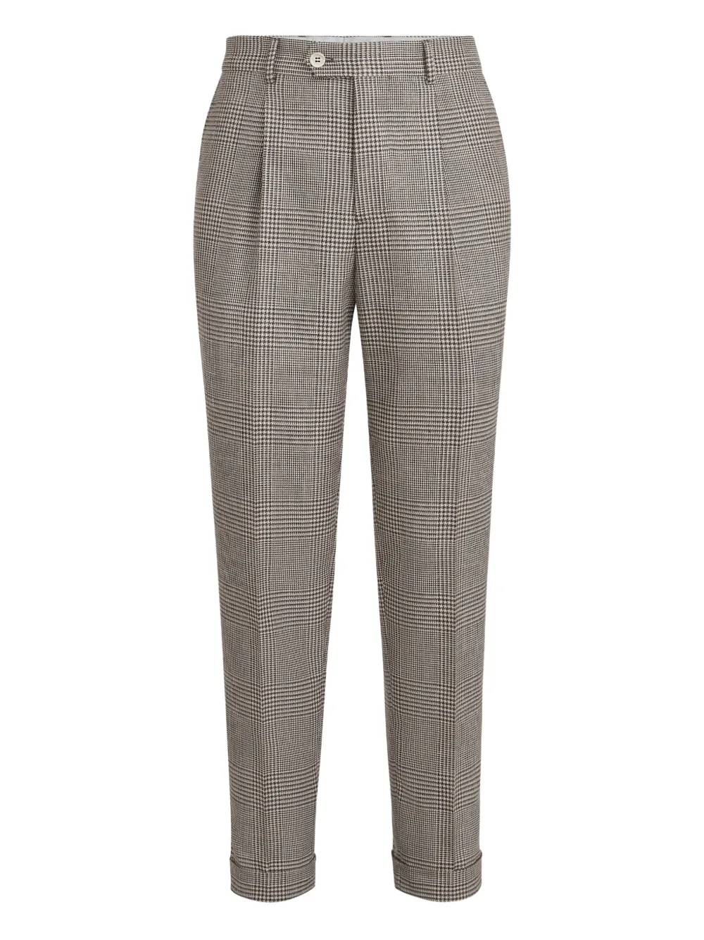 Brunello Cucinelli check trousers | Brown | Image 1