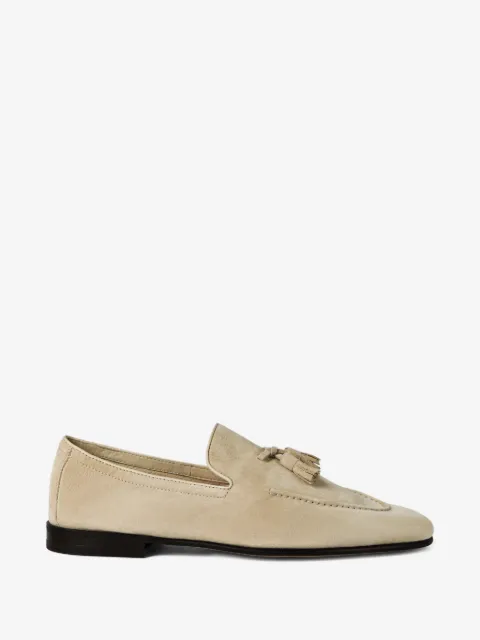 Brunello Cucinelli tassel-embellished suede loafers