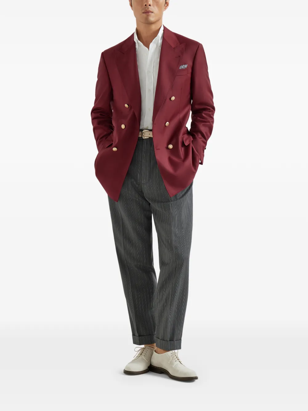 Brunello Cucinelli blazer à revers pointus | Blazers | Image 2