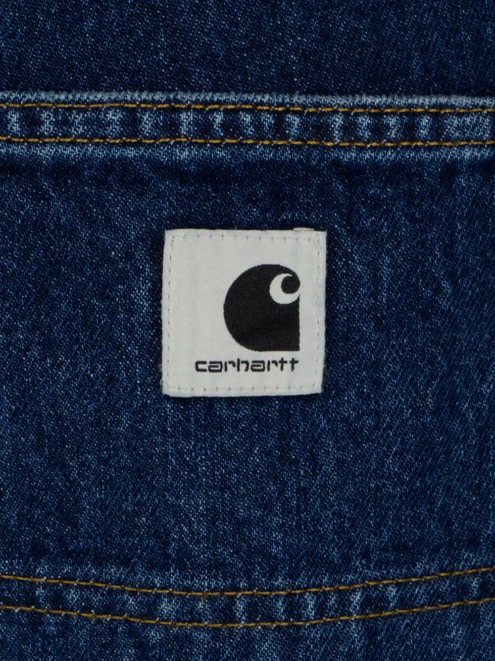 Carhartt Patch-pockets Cotton Denim In Blue