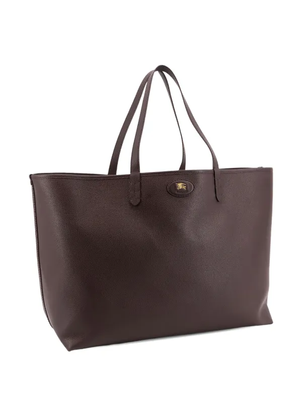 Burberry Bolsa De Ombro Xadrez Dupla Face | Marrom | FARFETCH BR