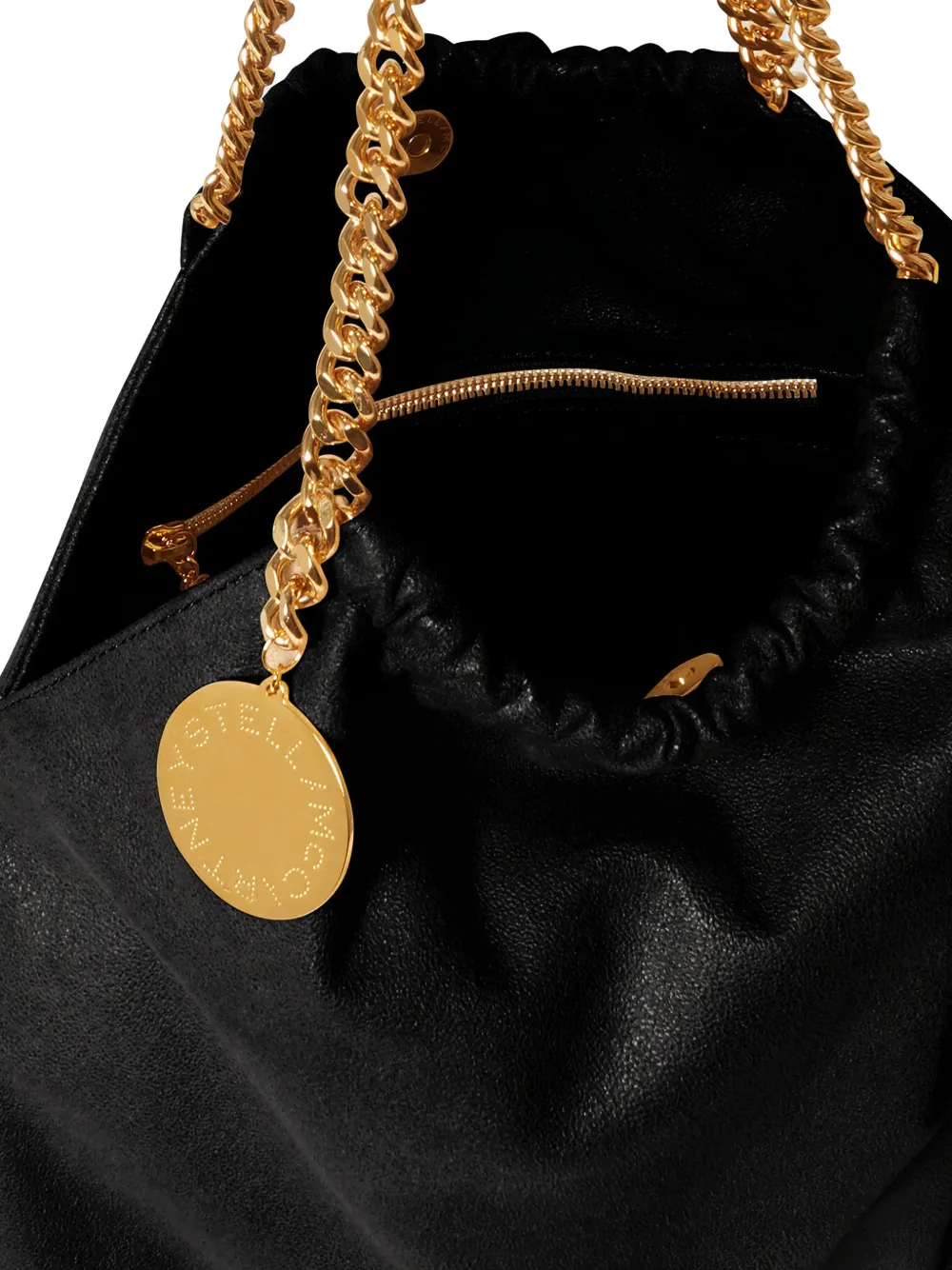 Stella McCartney Falabella medium shopper met kettingbandje Zwart