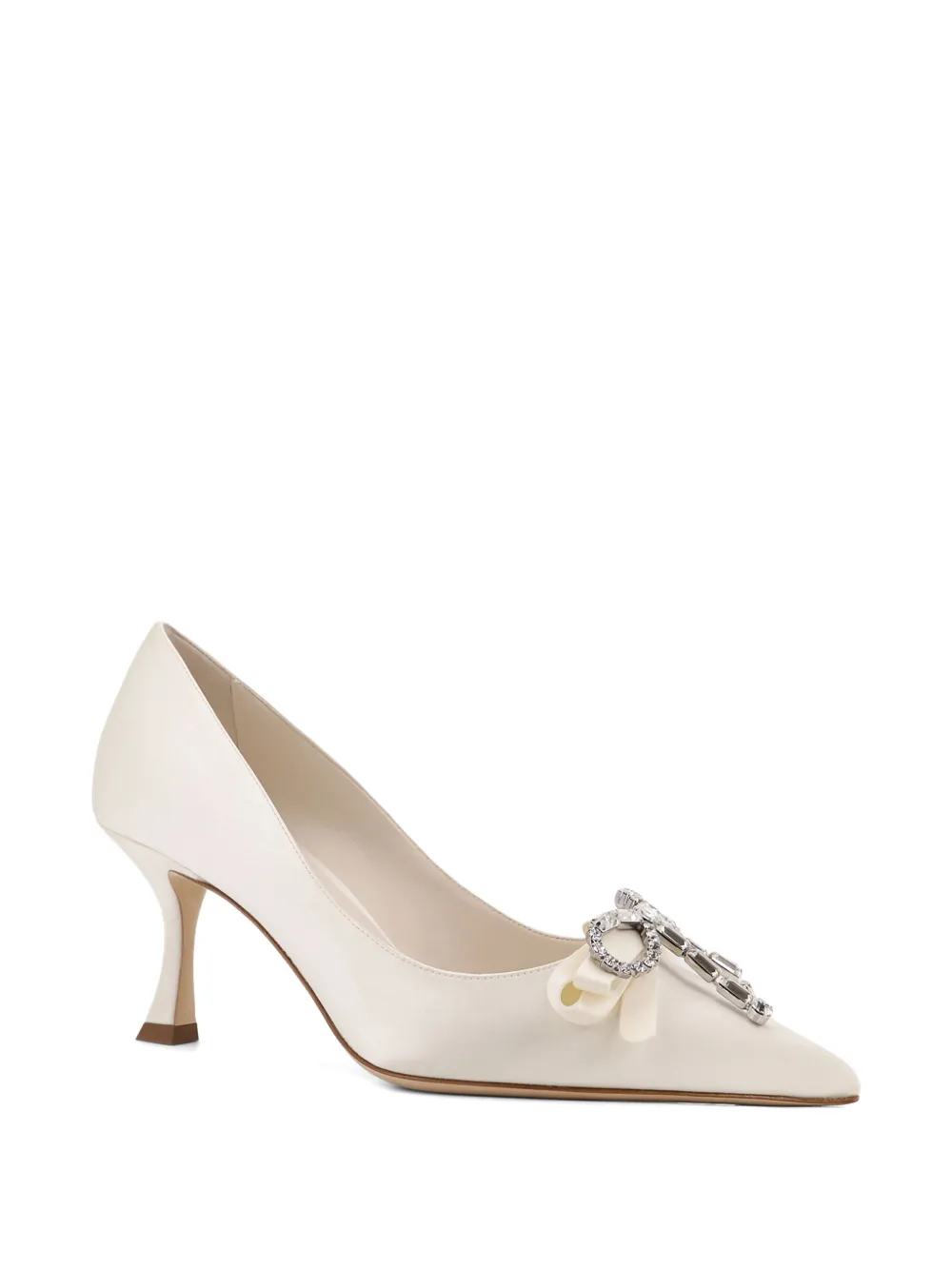 Jimmy Choo crystal embellished pumps Beige