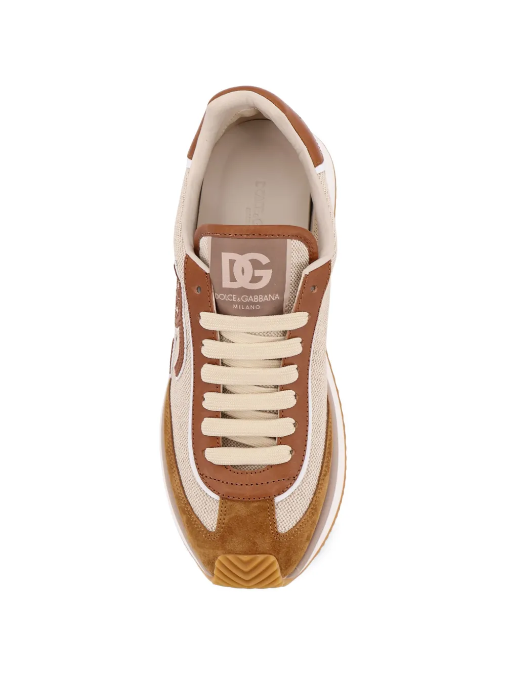 Dolce & Gabbana Sneakers met logodetails Beige