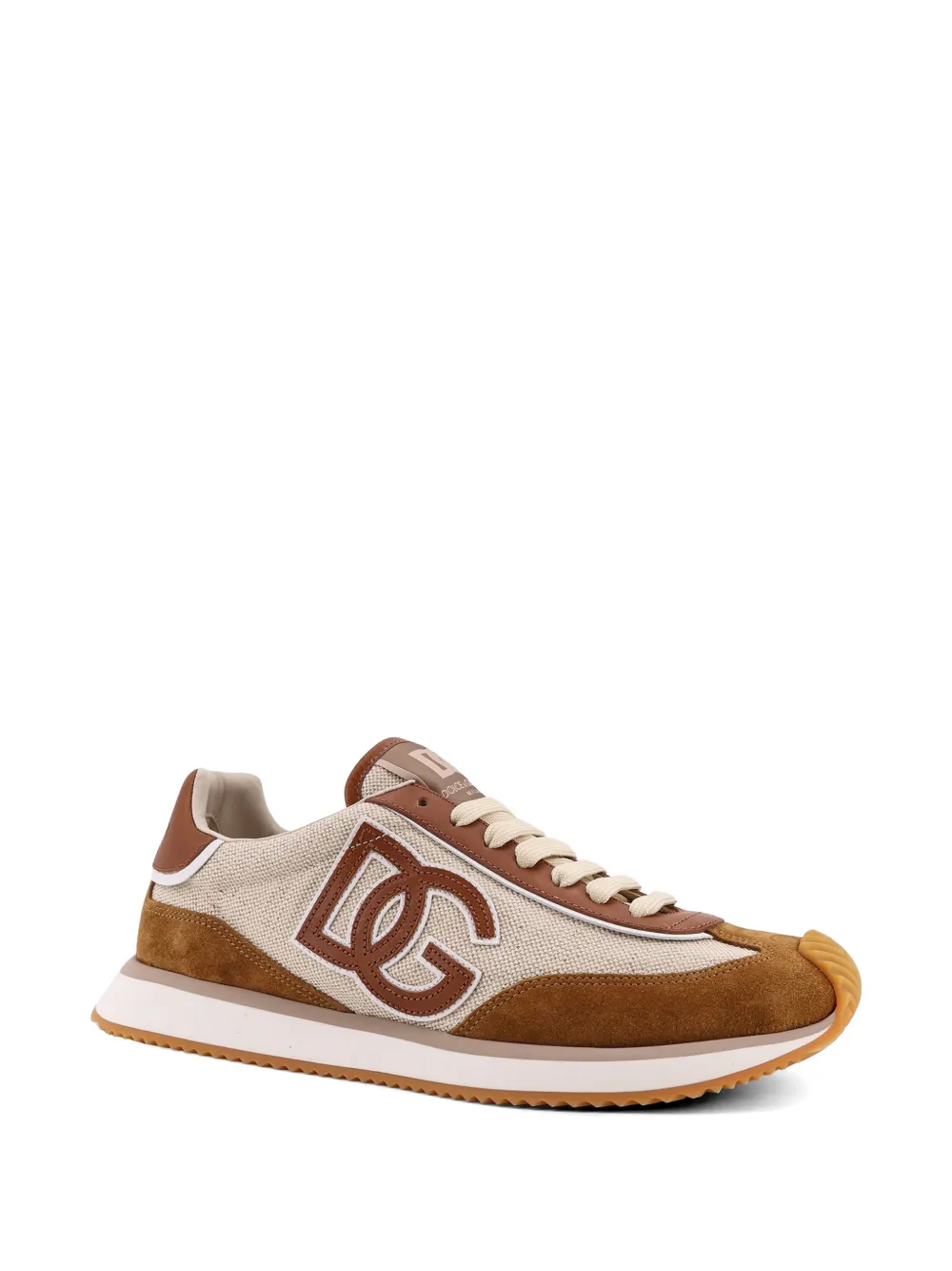 Dolce & Gabbana Sneakers met logodetails Beige
