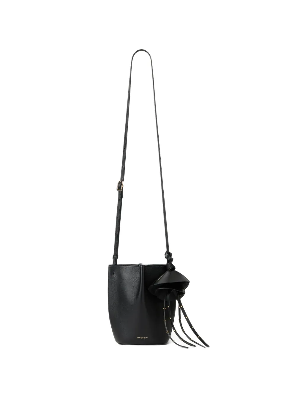 Givenchy nano snap bucket bag in grained leather